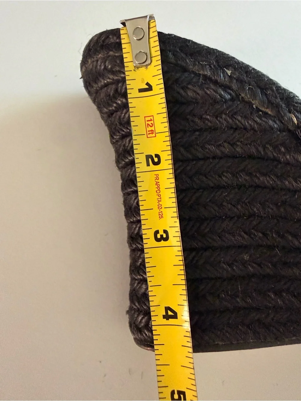Christian Louboutin Black Woven Espadrille Wedge Sandals Fair condition